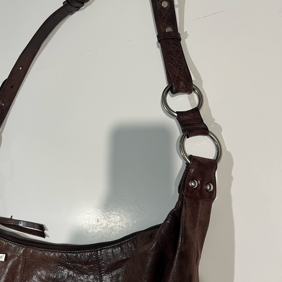 Hobo Brown Leather Shoulder Bag - Picture 2 of 11